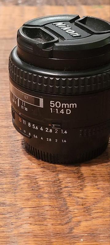 AF nikkor 50mm 1:1.4 nikon zeer lichtsterk objectief beschikbaar voor biedingen