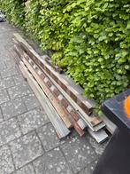 Hardhouten schutting plus poort, Ophalen, Gebruikt, 250 cm of meer, Palen