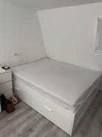 Tweepersoons bed 180x200 met lattenbodem en ladekastjes, Huis en Inrichting, Slaapkamer | Bedden, Ophalen, Tweepersoons, Zo goed als nieuw