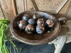 NIEUW set van 8 luxe PTMD dik glazen kerstballen. Koper, Ophalen of Verzenden, Nieuw