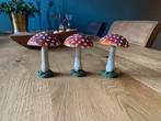3 paddestoeltjes herfstdecoratie, Huis en Inrichting, Ophalen of Verzenden, Zo goed als nieuw