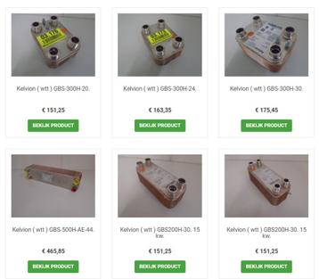 Diverse platenwisselaars Kelvion GEA beschikbaar voor biedingen