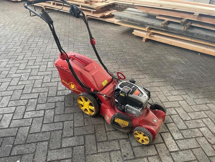 Wolf Garten Grasmaaier - Gebruikt, Tuin en Terras, Grasmaaiers, Gebruikt, Benzine-grasmaaier, 40 t/m 49 cm, Cirkelmaaier, Elektrische starter