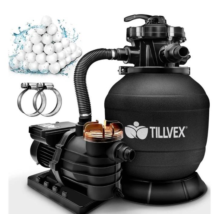 tillvex Zandfilter pomp systeem zwembad 13.200 L/u Ø32-38 mm, Tuin en Terras, Zwembad-toebehoren, Nieuw, Ophalen