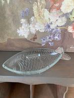 Vintage Geperst Glas Schaaltje Vis - 16.5 cm, Antiek en Kunst, Ophalen of Verzenden