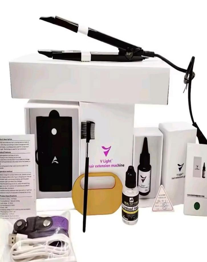 V Light Extensions Set - Complete Nieuwe Methode, Sieraden, Tassen en Uiterlijk, Uiterlijk | Haarverzorging, Nieuw, Pruik of Haarverlenging