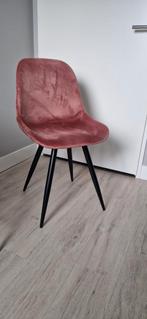 Suède oudroze stoel, Huis en Inrichting, Stoelen, Ophalen, Zo goed als nieuw, Eén