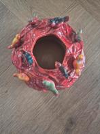Villa Pottery vaas rood vogeltjes, Aardewerk of Porselein, Nieuw, Ophalen of Verzenden, Minder dan 50 cm