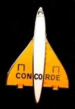 Concorde pin- geel -wit emaille, Verzamelen, Nieuw, Transport, Speldje of Pin, Verzenden