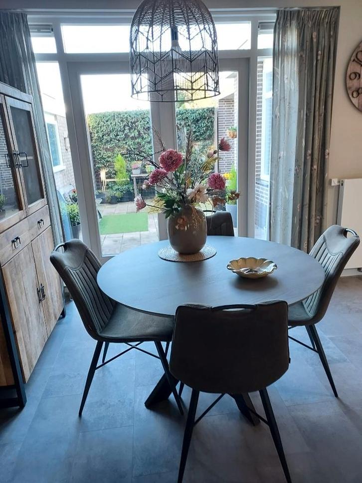 Zo goed als nieuw eetkamer set, Huis en Inrichting, Tafels | Eettafels, Zo goed als nieuw, 100 tot 150 cm, 150 tot 200 cm, Rond