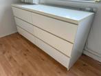 IKEA Malm ladekast 6 lades - Wit, Ophalen, Kunststof, 50 tot 100 cm, Zo goed als nieuw