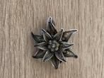 Zilveren Edelweiss Broche Filigraan, Sieraden, Tassen en Uiterlijk, Broches, Gebruikt, Minder dan 4 cm, Ophalen of Verzenden, Zilver