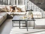 Light & Living Salontafel - Hout & Marmer, Huis en Inrichting, Tafels | Salontafels, Ophalen, 50 tot 100 cm, Zo goed als nieuw