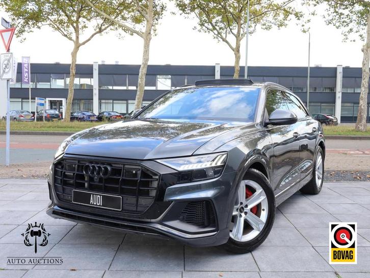 Audi Q8 55 TFSI e quattro S-Line 380PK | Pano | Leer | B&O |, Auto's, Audi, Bedrijf, Te koop, Q8, 360° camera, 4x4, ABS, Achteruitrijcamera