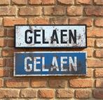 Retro plaatsnaambord Gelaen 30cm, Ophalen of Verzenden, Nieuw