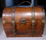 Vintage Houten Koffer / Schatkist, Overige houtsoorten, Minder dan 50 cm, Gebruikt, Minder dan 50 cm
