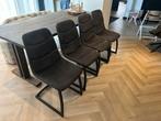 Eetkamerstoel | antraciet | 4 stuks | stoel, Ophalen, Zo goed als nieuw, Grijs, Vijf, Zes of meer stoelen