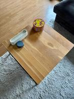 Houten salontafel, Huis en Inrichting, Ophalen, Gebruikt, 50 tot 100 cm, Vierkant