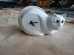 Vintage Kattenklok, Huis en Inrichting, Ophalen, Gebruikt, Analoog, Wekker of Tafelklok