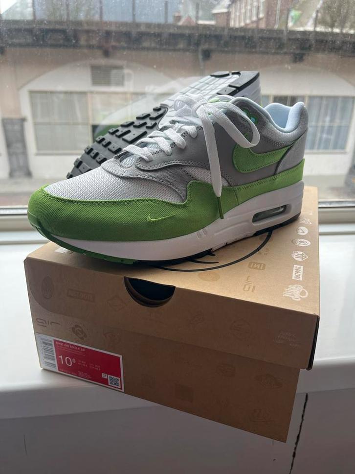 Patta Nike Air Max 1 Chlorophyll - Maat 44.5, Kleding | Heren, Schoenen, Nieuw, Sneakers of Gympen, Overige kleuren, Ophalen of Verzenden