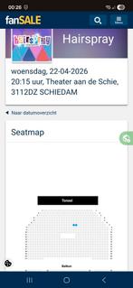 Kaarten Musical Hairspray Schiedam 22 april 2026, Tickets en Kaartjes, Theater | Musical, Twee personen, April