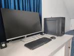 Gaming PC Ryzen 5 + RX 570 + Monitor, Gaming, 3 tot 5 ms, Kantelbaar, HDMI