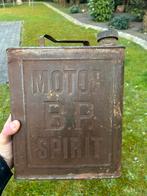 Olieblik olie blik oil can petrol can Bp spirit raar mancave, Ophalen of Verzenden, Gebruikt, Overige, Overige merken