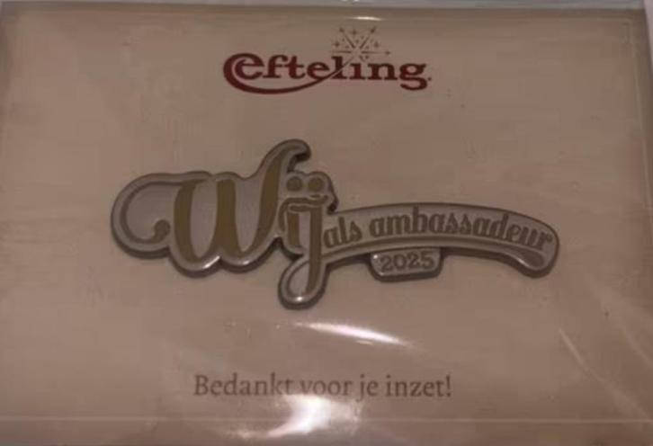 Ambassadeur pin 2025 gezocht, Verzamelen, Efteling, Nieuw, Button of Speldje, Ophalen