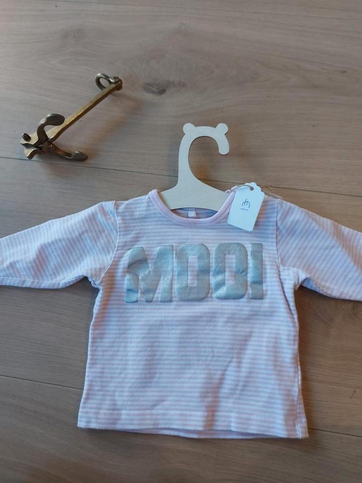 Shirtje mooi roze maat 62, Kinderen en Baby's, Babykleding | Maat 62, Gebruikt, Meisje, Ophalen of Verzenden