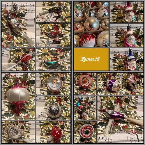 Oude kerstbal met 15% korting tot 1-9 op Puurnostalgie site!, Diversen, Kerst, Gebruikt, Ophalen of Verzenden