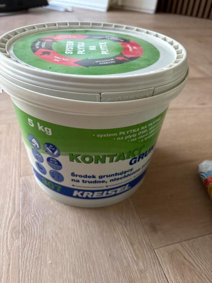 Voorstrijk Tegel op Tegel - Perfecte Hechting!, Doe-het-zelf en Verbouw, Verf, Beits en Lak, Gebruikt, Beits, Minder dan 5 liter