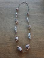 Ketting met stenen kralen, Sieraden, Tassen en Uiterlijk, Ophalen of Verzenden, Zo goed als nieuw, Roze, Steen of Mineraal