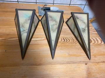 Amsterdamse school lampen  13x18 cm  beschikbaar voor biedingen