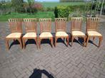 Eetkamerstoelen 6x, Huis en Inrichting, Stoelen, Bruin, Ophalen of Verzenden, Zo goed als nieuw, Vijf, Zes of meer stoelen
