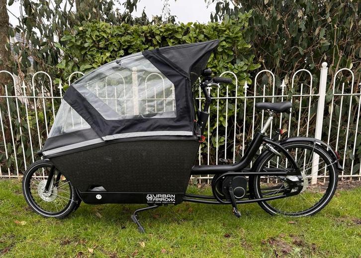 Urban Arrow family topstaat garantie 1450km, Fietsen en Brommers, Fietsen | Bakfietsen, Zo goed als nieuw, Overige merken, 4 kinderen of meer