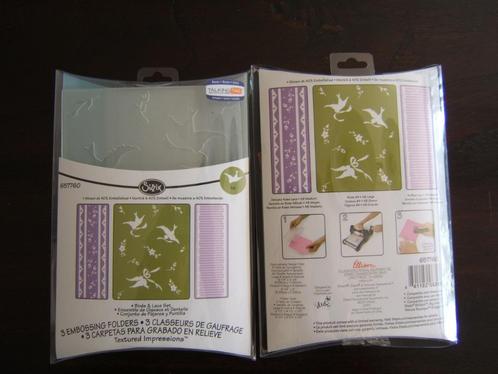 Sizzix textured impressions embossing folders 5 verschillend, Hobby en Vrije tijd, Kaarten | Zelf maken, Nieuw, Pons of Mal, Fantasie