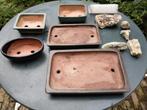 bonsai schalen 5st, met rotsen. Alles in een koop, Tuin en Terras, Bloempotten, Ophalen, Gebruikt, Overige vormen, Aardewerk