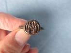 Middeleeuwen - zegelring met Gabriel - 9e - 12e eeuw, Sieraden, Tassen en Uiterlijk, Antieke sieraden, Ophalen of Verzenden, Brons