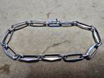 Zilveren Vintage closed forever Armband, Ophalen of Verzenden, Gebruikt, Zilver, Zilver