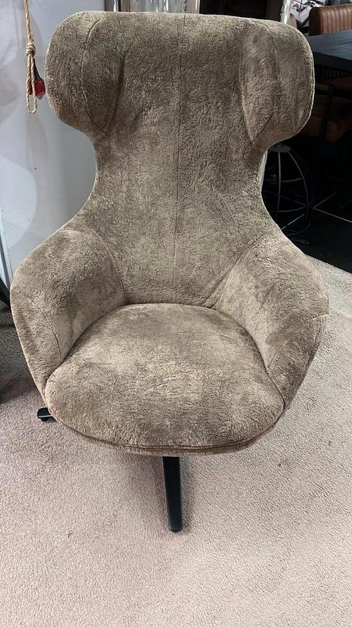 Fauteuil (draai) L'ancora type PEGGY Teddy stof NIEUW, Huis en Inrichting, Fauteuils, Nieuw, Stof, 50 tot 75 cm, Ophalen