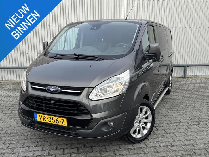 Ford Transit Custom 290 2.2 TDCI L2H1 DC*ECC*CAM*CRUISE*HAAK, Auto's, Bestelauto's, Bedrijf, Te koop, ABS, Achteruitrijcamera