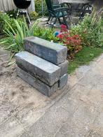Gratis!!! Getrommelde Betonnen Bielzen - 60x16x16 Grijs, Tuin en Terras, Ophalen, Gebruikt, Beton