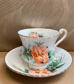 Paragon Coral Rose Kop & Schotel Fijn Porselein, Ophalen of Verzenden, Zo goed als nieuw, Overige stijlen, Kop(pen) en/of Schotel(s)
