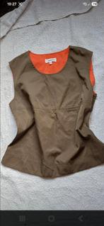 Leuk army groen oranje gilet  maat 38
Met zakje en zijritsje, Maat 38/40 (M), Meddens, Ophalen of Verzenden, Zo goed als nieuw