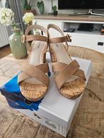 Nieuwe sandalen beige/zand, maat 41, Blue Box, Beige, Nieuw, Sandalen of Muiltjes