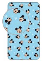 Mickey Mouse Hoeslaken 90x200 cm - Disney, Kinderen en Baby's, Kinderkamer | Beddengoed, Blauw, Hoeslaken of Sloop, Nieuw, Ophalen of Verzenden