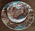 12 Alfred Meakin coaching days borden gebaksborden, Antiek en Kunst, Antiek | Servies los, Ophalen of Verzenden