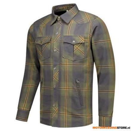 Rusty Stitches Neil V2 Motorshirt, Blauw-Groen, Motoren, Kleding | Motorkleding, Nieuw met kaartje, Ophalen of Verzenden