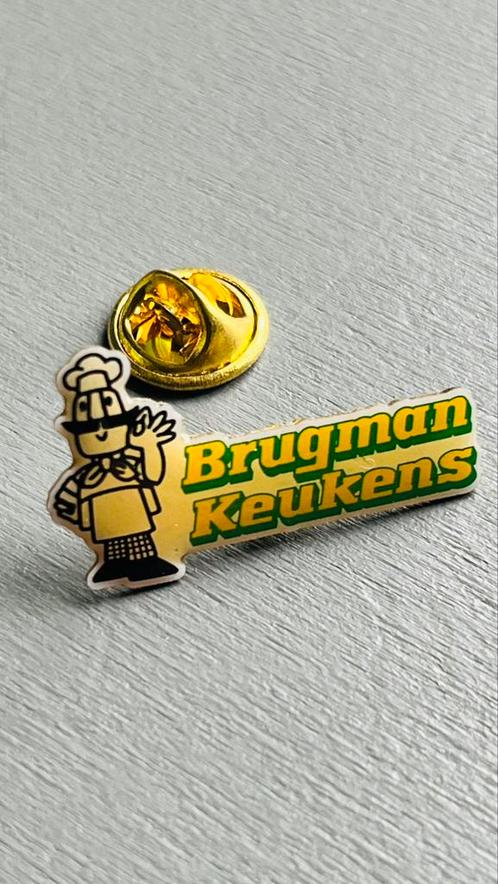 Brugman keukens pin, Verzamelen, Speldjes, Pins en Buttons, Zo goed als nieuw, Ophalen of Verzenden