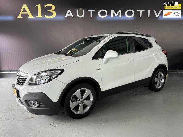 Opel Mokka 1.4 Turbo Cosmo leer dak navi camera automaat 201, Auto's, Opel, Bedrijf, Te koop, Mokka, ABS, Achteruitrijcamera, Airbags